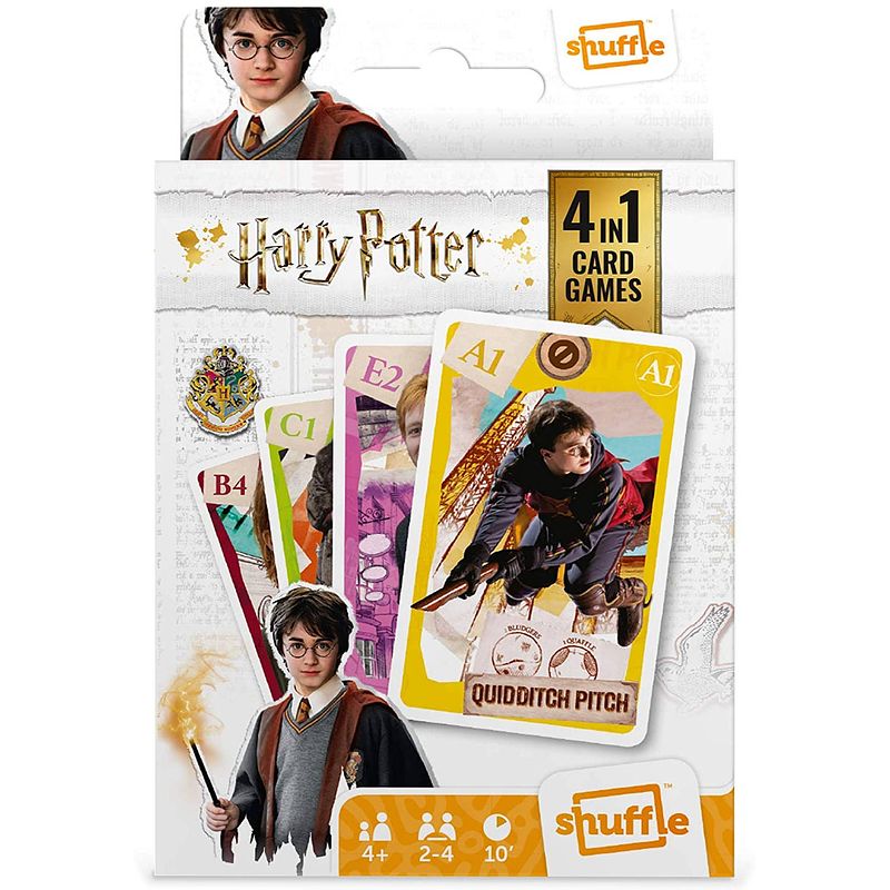 Foto van Shuffle kaartspel 4-in-1 harry potter karton 32-delig