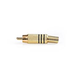 Foto van Nedis rca-connector - cavc24903bkg - goud