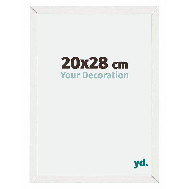 Foto van Fotolijst 20x28cm wit geveegd mdf mura