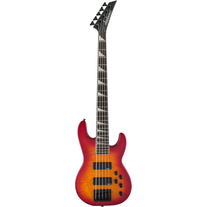 Foto van Jackson js series concert bass js3vq transparent cherry burst