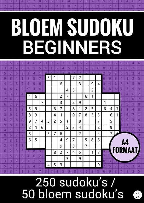 Foto van Makkelijke sudoku: bloem sudoku - nr. 27 - puzzelboek met 50 bloem sudoku puzzels voor beginners - sudoku puzzelboeken - paperback (9789464800661)