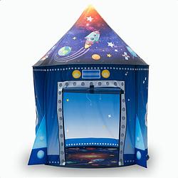 Foto van Gofun starshuttle speeltent - voor kinderen vanaf 3 jaar - buiten en binnen - speeltentje -raket - blauw