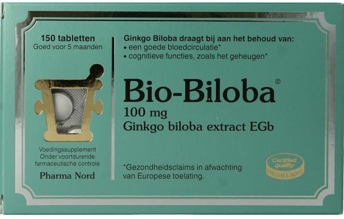 Foto van Pharma nord bio-biloba 100mg tabletten