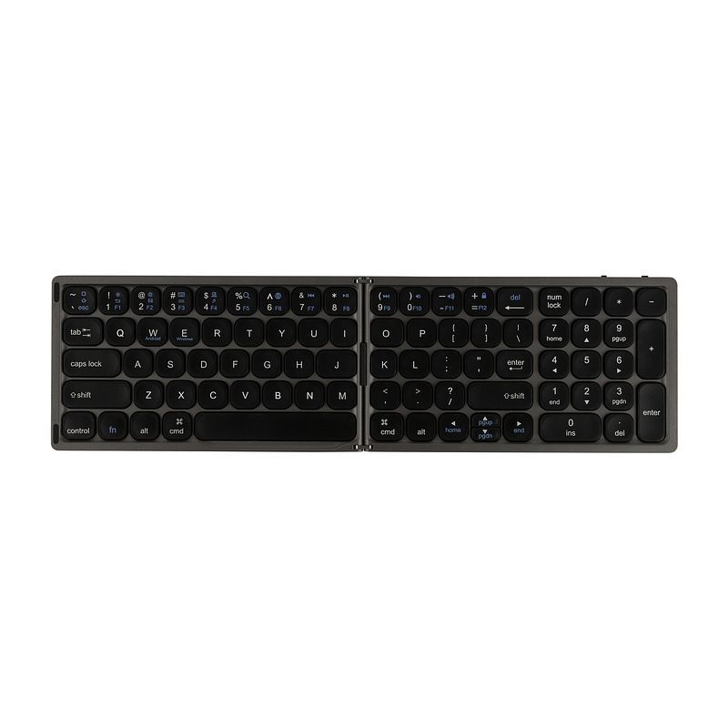 Foto van Draadloos bluetooth toetsenbord inklapbaar - zwart