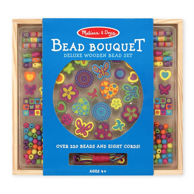 Foto van Melissa & doug - houten kralen deluxe set