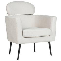 Foto van Beliani soby - fauteuil-wit-polyester