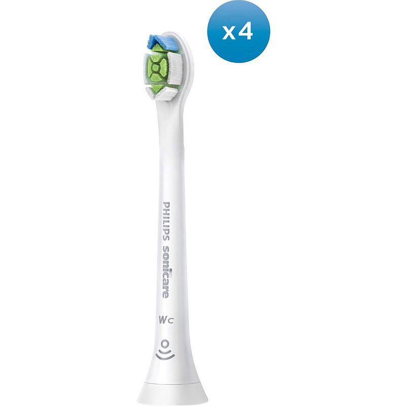 Foto van Philips sonicare hx6074/27 opzetborstel voor elektrische tandenborstel 4 stuk(s) wit