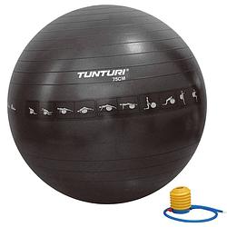 Foto van Tunturi anti-burst fitnessbal gymbal zwart - 75cm