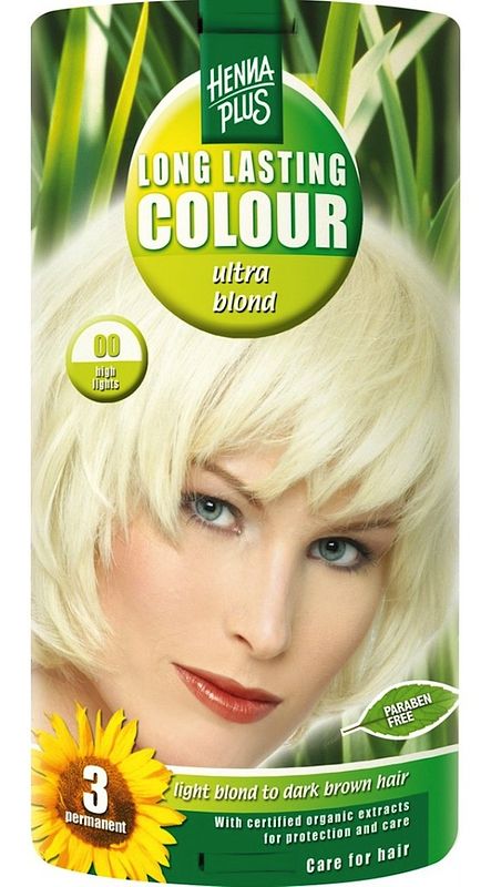 Foto van Hennaplus long lasting colour 00 ultra blond coupe soleil 100ml