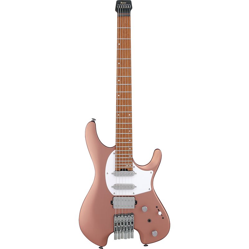 Foto van Ibanez q54w cmm copper metallic matte headless elektrische gitaar met gigbag