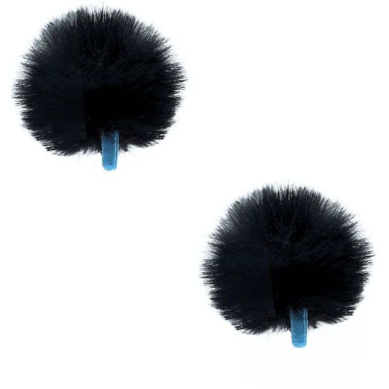 Foto van Radius puffer urchin foam core, black (pair) windscherm voor dasspeldmicrofoons (set van 2)