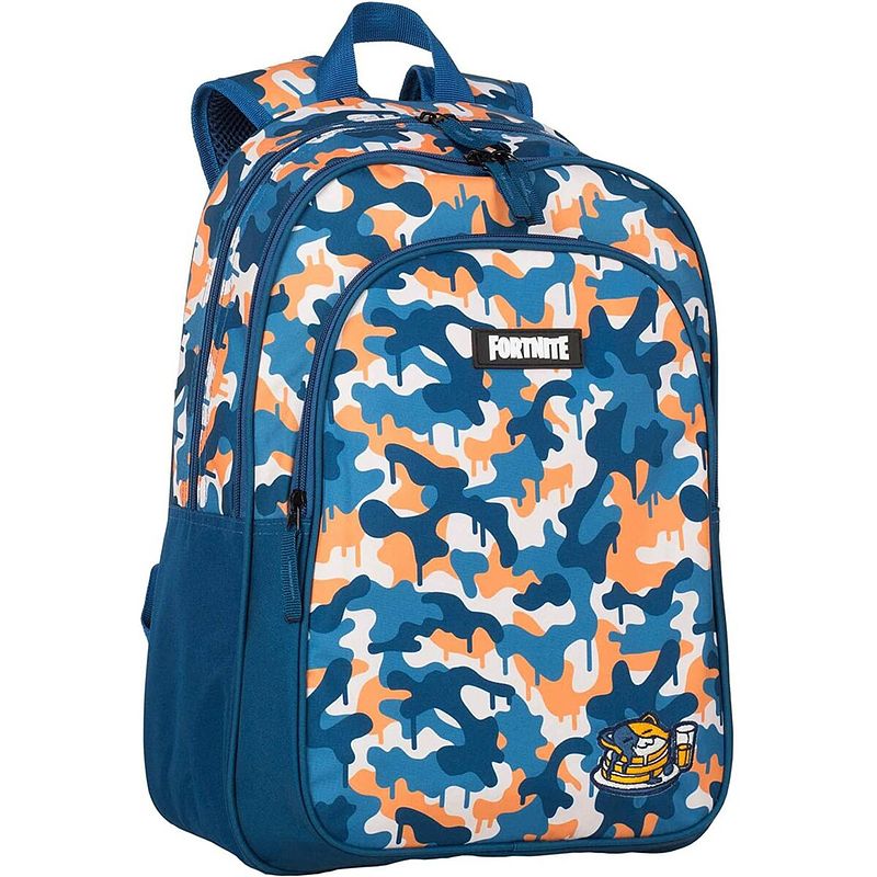 Foto van Schoolrugzak fortnite blauw camouflage (42 x 32 x 20 cm)