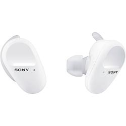 Foto van Sony wf-sp800n in ear oordopjes bluetooth sport wit noise cancelling waterbestendig, indicator voor batterijstatus