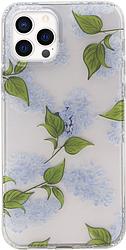 Foto van Bluebuilt blue garden soft case apple iphone 12 / 12 pro back cover transparant