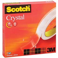 Foto van Scotch plakband crystal ft 19 mm x 66 m, doos met 1 rolletje