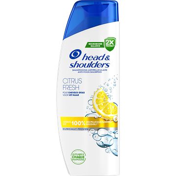 Foto van Head & shoulders citrus fresh antiroos shampoo voor vet haar 300ml. dagelijks gebruik bij jumbo