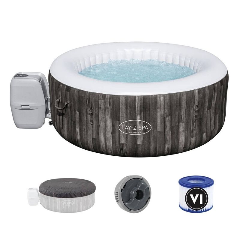 Foto van Bestway - jacuzzi - lay-z-spa - bahama - opblaasbaar - bubbelbad - incl. toebehoren - ø180cm