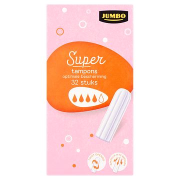 Foto van Jumbo super tampons 32 stuks