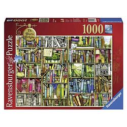 Foto van Ravensburger puzzel colin thompson the bizarre bookshop - 1000 stukjes