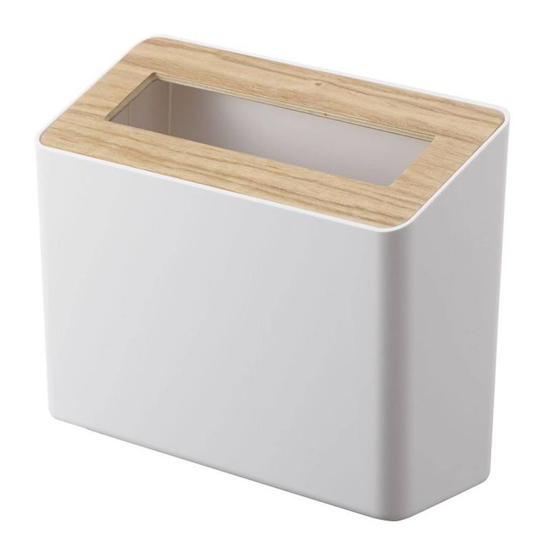 Foto van Yamazaki table trash can - rin - white