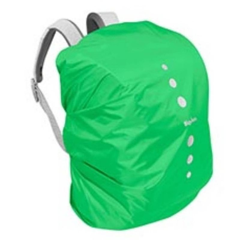 Foto van Regenhoes rugzak polyester 6-15 liter groen maat s