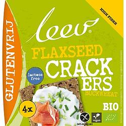 Foto van Leev bio crackers boekweit glutenvrij 110g bij jumbo