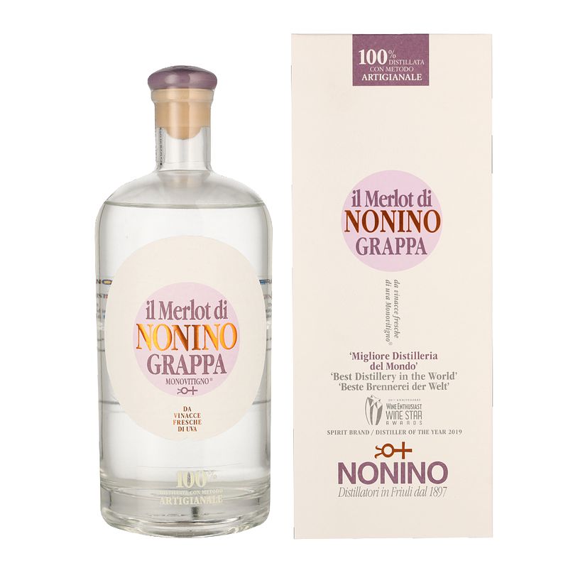 Foto van Nonino merlot 70cl gedistilleerd