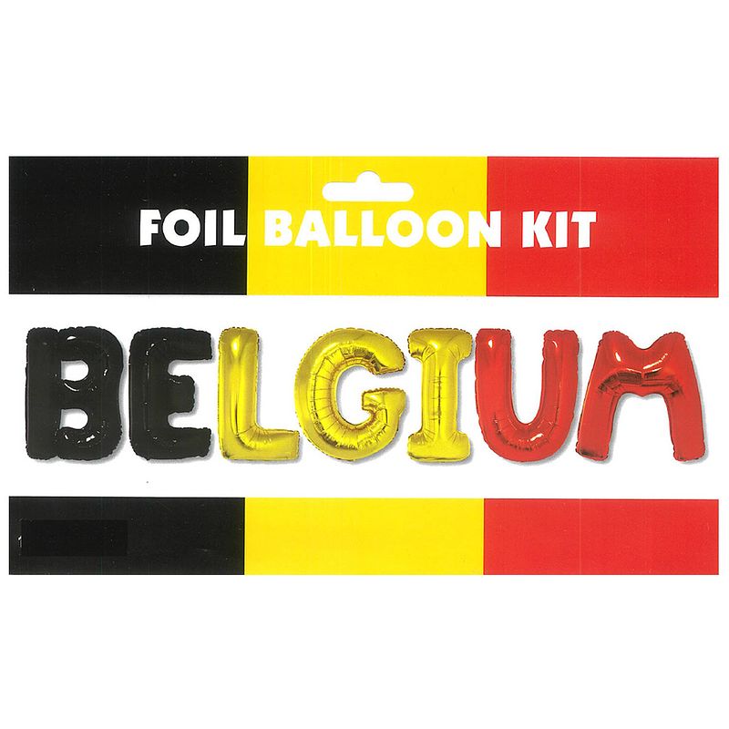 Foto van Folieballon ek/wk voetbal belgië 36 cm