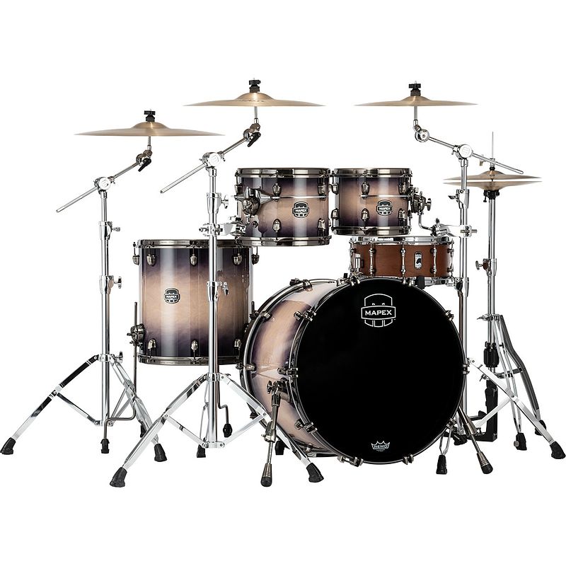 Foto van Mapex se529xm saturn evolution maple rock exotic violet burst 4-delige shellset