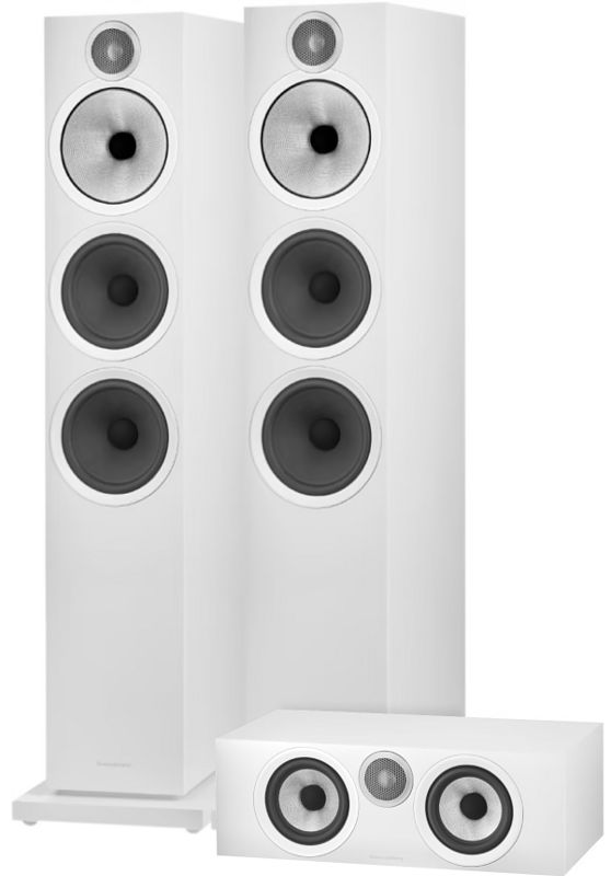 Foto van Bowers & wilkins htm6 s3 + 603 s3 (per paar) wit