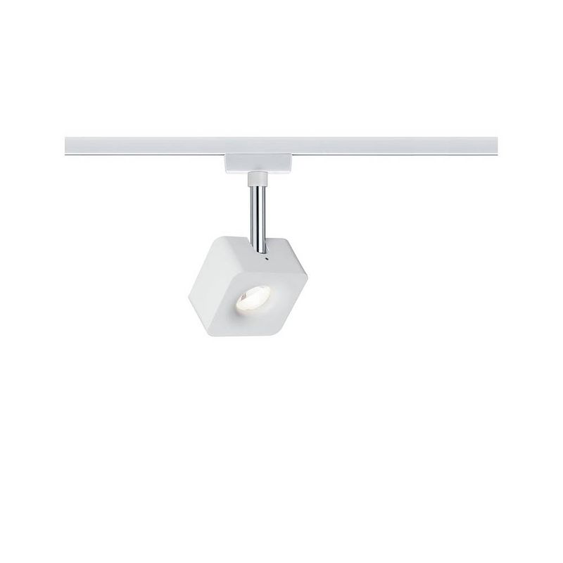 Foto van Paulmann cube 230v-railsysteem lamp urail led vast ingebouwd 8 w led wit (glanzend)