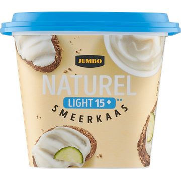 Foto van Jumbo naturel light 15+ smeerkaas 200g