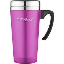 Foto van Thermos soft touch travel mug - 420 ml - roze