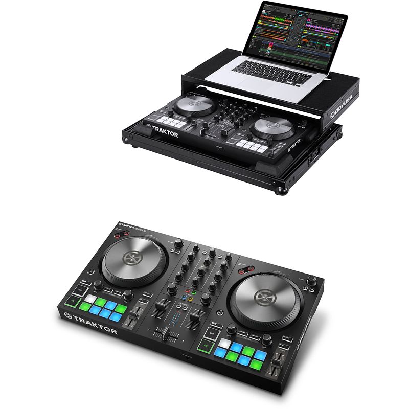 Foto van Native instruments traktor kontrol s2 mk3 + odyssey frgstks2mk3bl flightcase