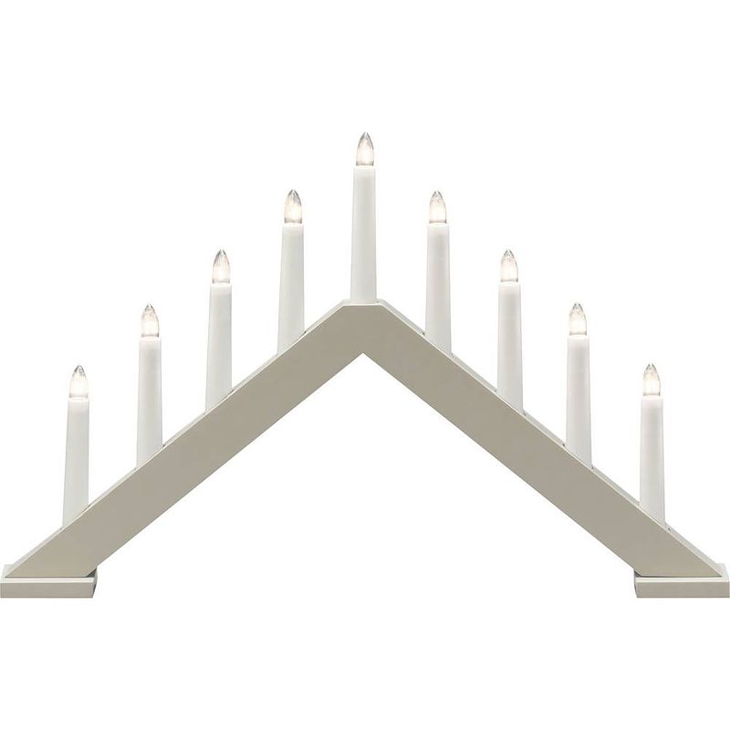 Foto van Konstsmide 3984-975 kerstboog pyramide warmwit led beige (mat)