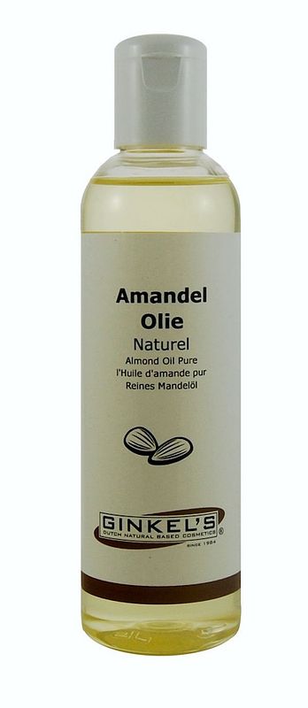 Foto van Ginkel's amandelolie neutraal 200ml