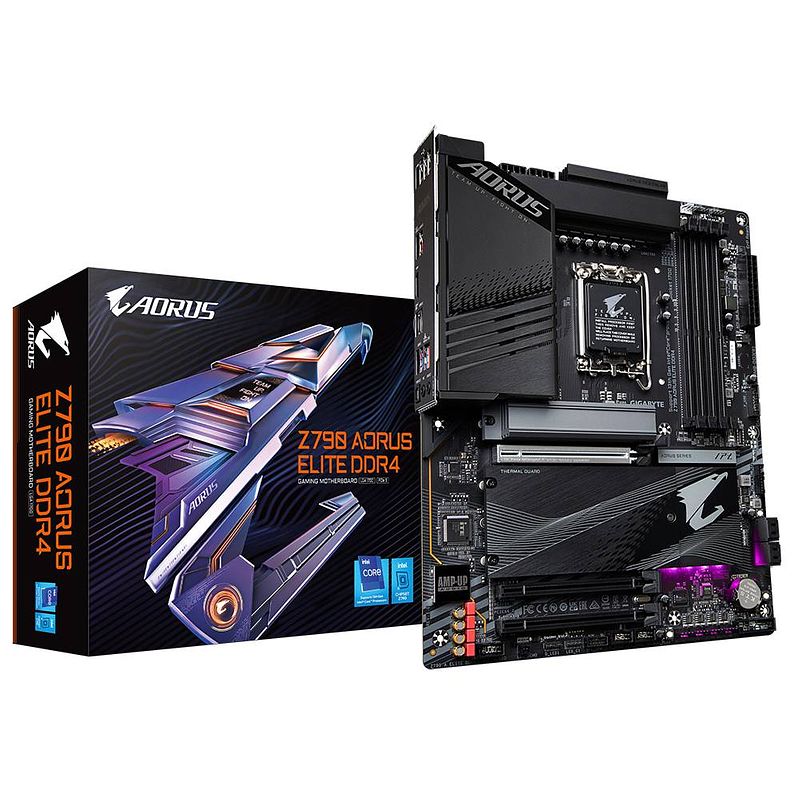 Foto van Gigabyte z790 aorus elite ddr4 moederbord socket intel 1700 vormfactor atx moederbord chipset intel® z790