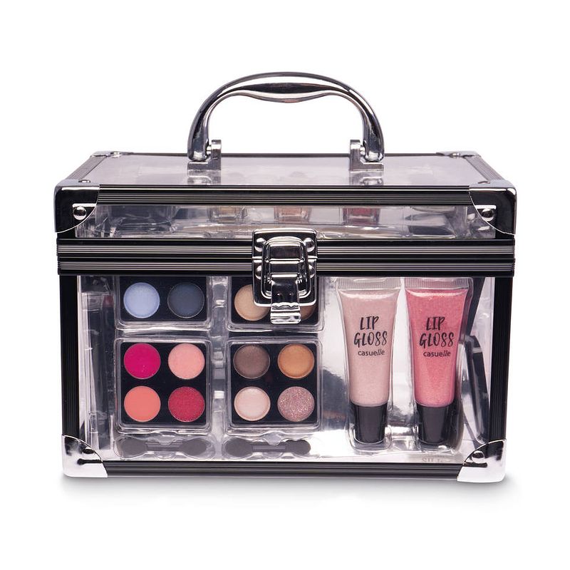 Foto van Casuelle make-up koffer met zwart frame 24-delig