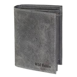 Foto van Wild nature hoge billfold portemonnee leer donker grijs