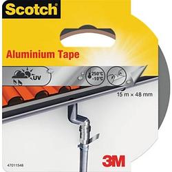 Foto van Scotch reparatieplakband aluminium, ft 48 mm x 15 m, blisterverpakking
