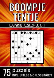 Foto van Boompje tentje - logische puzzels expert - 75 puzzels, incl. uitleg & oplossingen - puzzelboeken & meer - paperback (9789464802771)