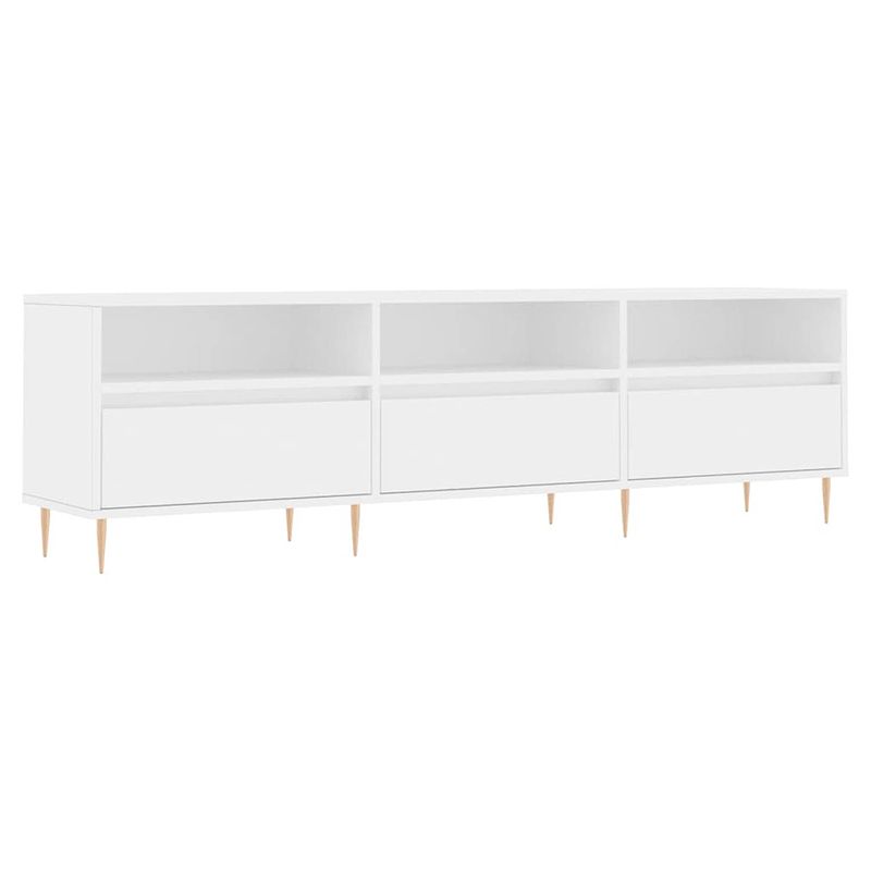 Foto van The living store tv-meubel - tv-kast - 150 x 30 x 44.5 cm - wit