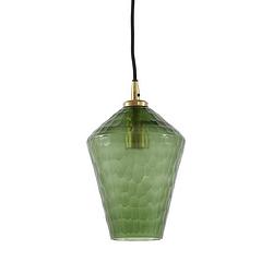 Foto van Light & living - hanglamp delila - 18x18x27 - groen