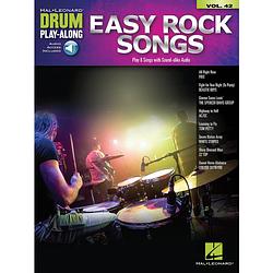 Foto van Hal leonard drum play-along vol. 42 easy rock songs