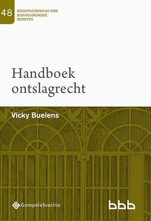 Foto van 48-handboek ontslagrecht - thibaut verhofstede - paperback (9789463713078)