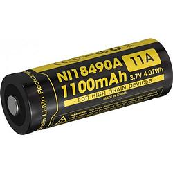 Foto van Nitecore imr 18490 oplaadbare batterij li-ion 1100mah flat top