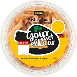 Foto van Jumbo gourmet elkaar pastasalade met zongedroogde tomaat 175g aanbieding bij jumbo | 3 schalen