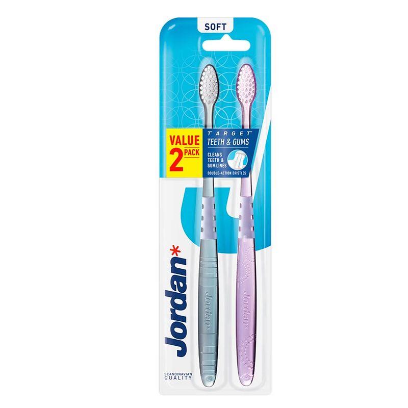 Foto van Target tanden & tandvlees tandenborstel soft 2 stuks.