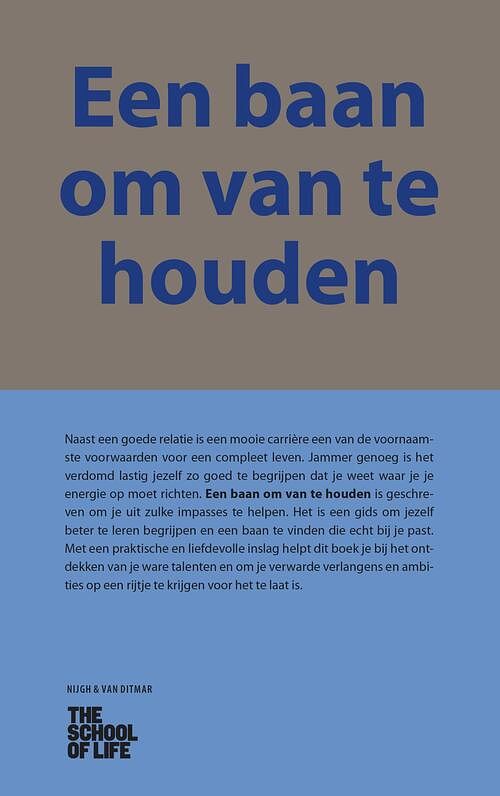 Foto van Een baan om van te houden - the school of life - ebook (9789038804569)