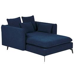 Foto van Beliani charmes - chaise longue-blauw-polyester